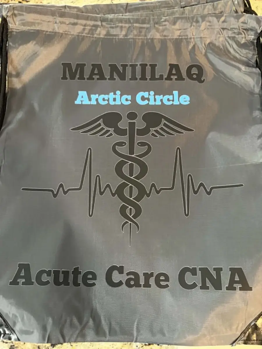 Custom medical drawstring bag