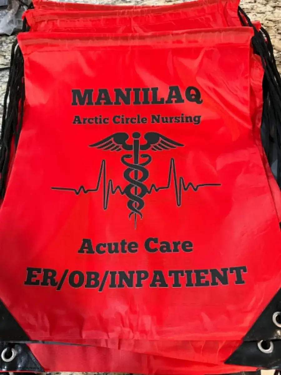 Maniilaq Red Bag