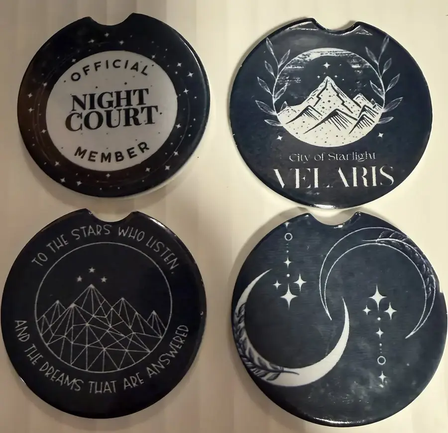 Night Court Car Coaster Set