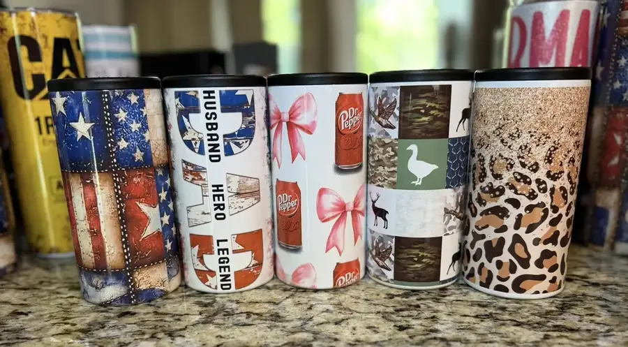 Flag Row Koozie