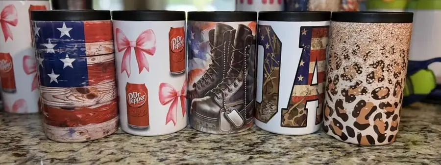 Leopard Row Koozie