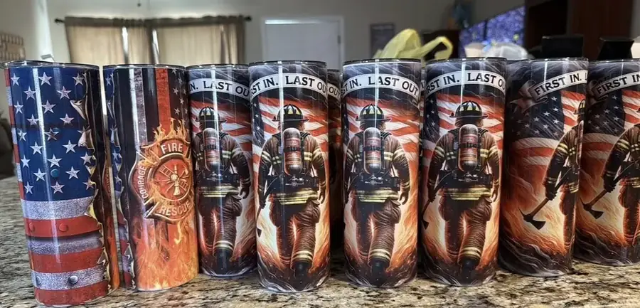 Firefighter Row Tumbler